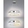 Люстра LED LUMINARIA SOFIA 120W R CHROME/CLEAR 600/1000 APP 220V IP20 з пультом,3000-6500K, хром.