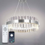 Люстра LED LUMINARIA SOFIA 120W R CHROME/CLEAR 600/1000 APP 220V IP20 з пультом,3000-6500K, хром.