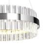 Люстра LED LUMINARIA SOFIA 120W R CHROME/CLEAR 600/1000 APP 220V IP20 з пультом,3000-6500K, хром.