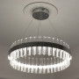 Люстра LED LUMINARIA SOFIA 120W R CHROME/CLEAR 600/1000 APP 220V IP20 з пультом,3000-6500K, хром.