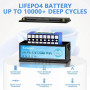 Акумулятор літій-залізо-фосфатний 120AH  12V LiFePO4 BMS + bluetooth