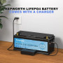 Акумулятор літій-залізо-фосфатний 120AH  12V LiFePO4 BMS + bluetooth