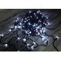 Гірлянда LED вулична 100 біла, чорний дріт  10м 1431-03