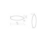 Світильник Nowodvorski 10928 Circolo LED S 1x18W 3000K 560Lm IP20 Bl