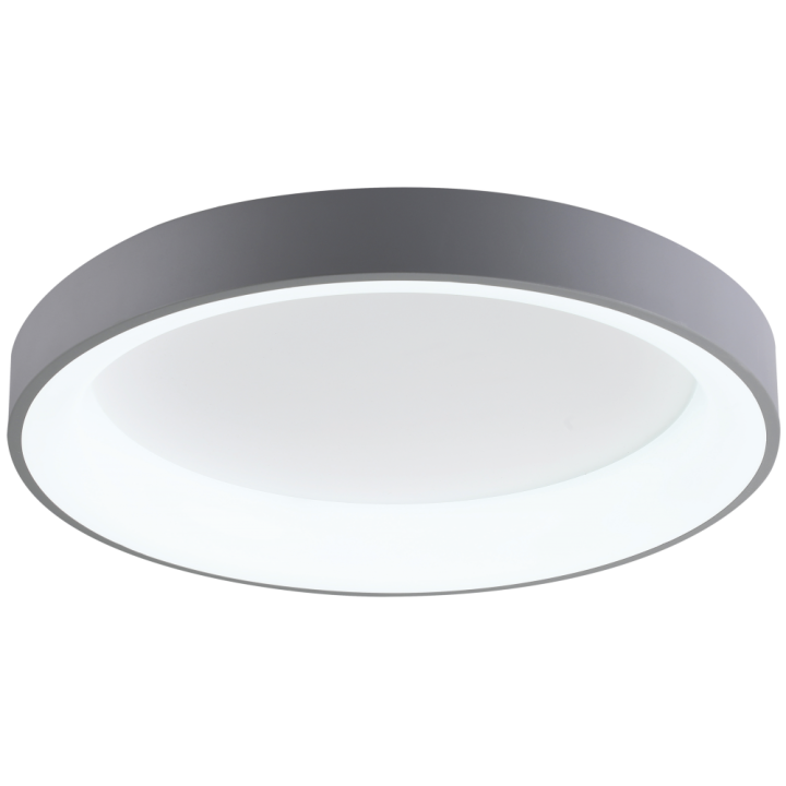 Світльник світлодіодний Velmax V-CL-VERONA-R, 50W, сірий, 3000-6500K, 3000Lm, пульт ДК, 23-46-01